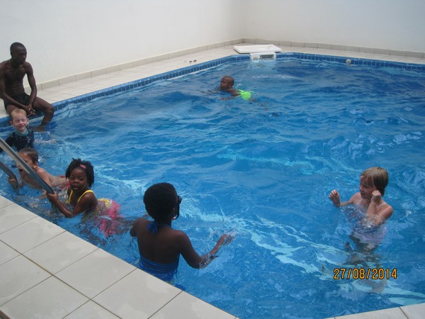 Cooling off at the pool